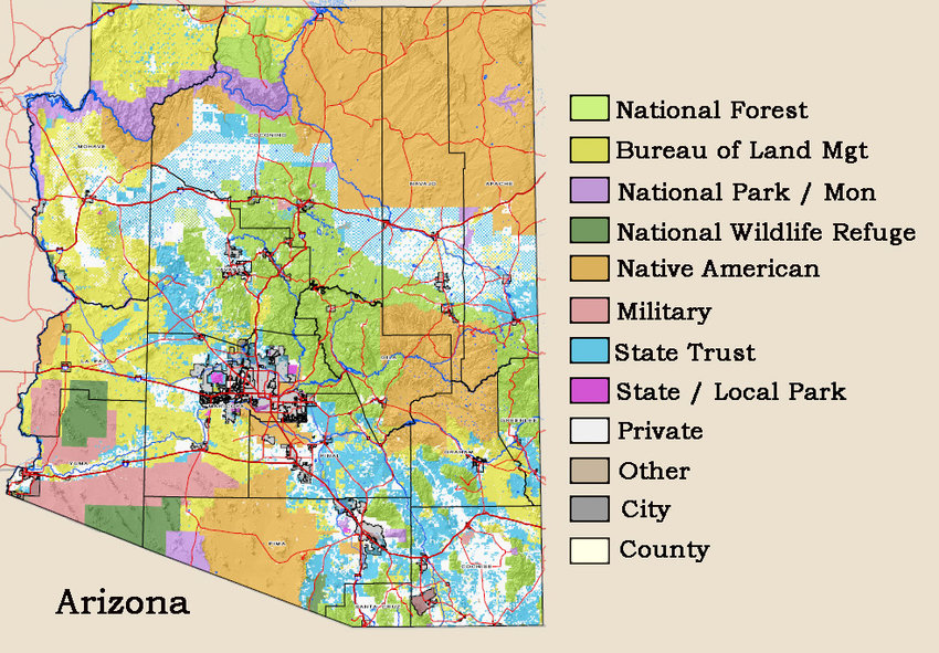 Arizona's Federal Land Use Map