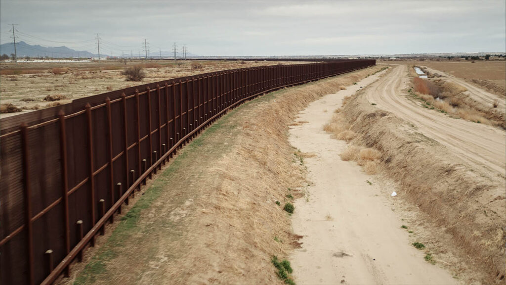 Border Wall Image in Southern Arizona. Used for the Border Security page of Jerone Davison's website.