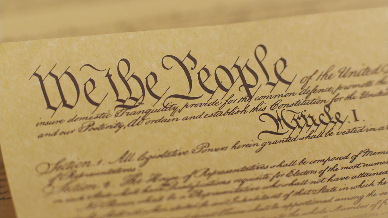 The beginning of the US Constitution. Used on the Protecting Our Republic page of Jerone Davison's website.